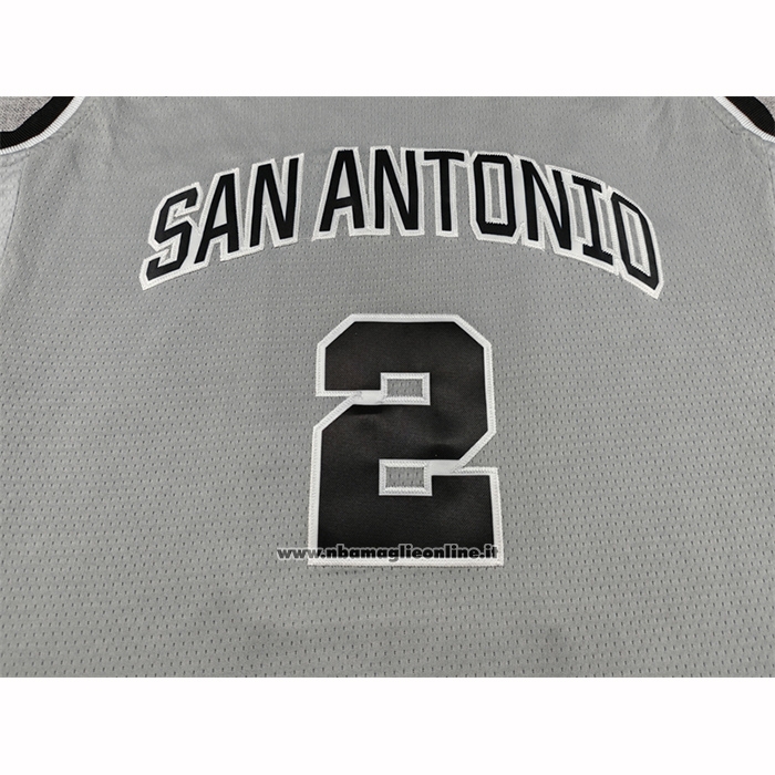 Maglia San Antonio Spurs Dylan Harper No 2 Statement 2025-26 Grigio